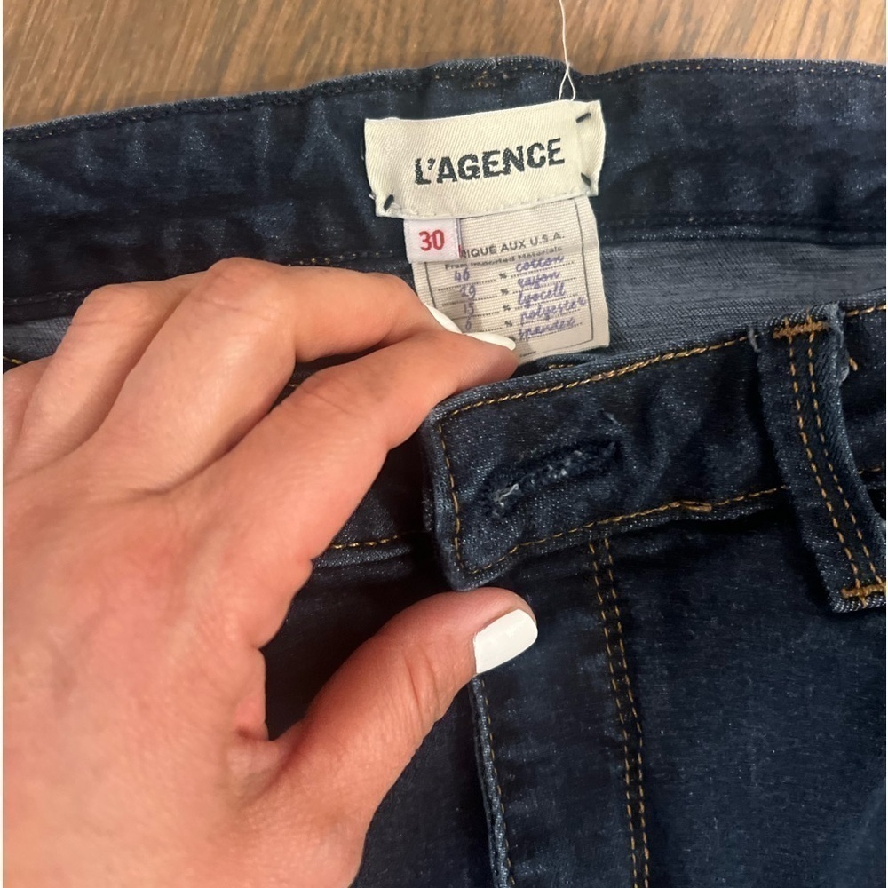 L’AGENCE Margot High Rise Skinny Jeans Size 31 quiet luxury y2k F - Picture 2 of 7